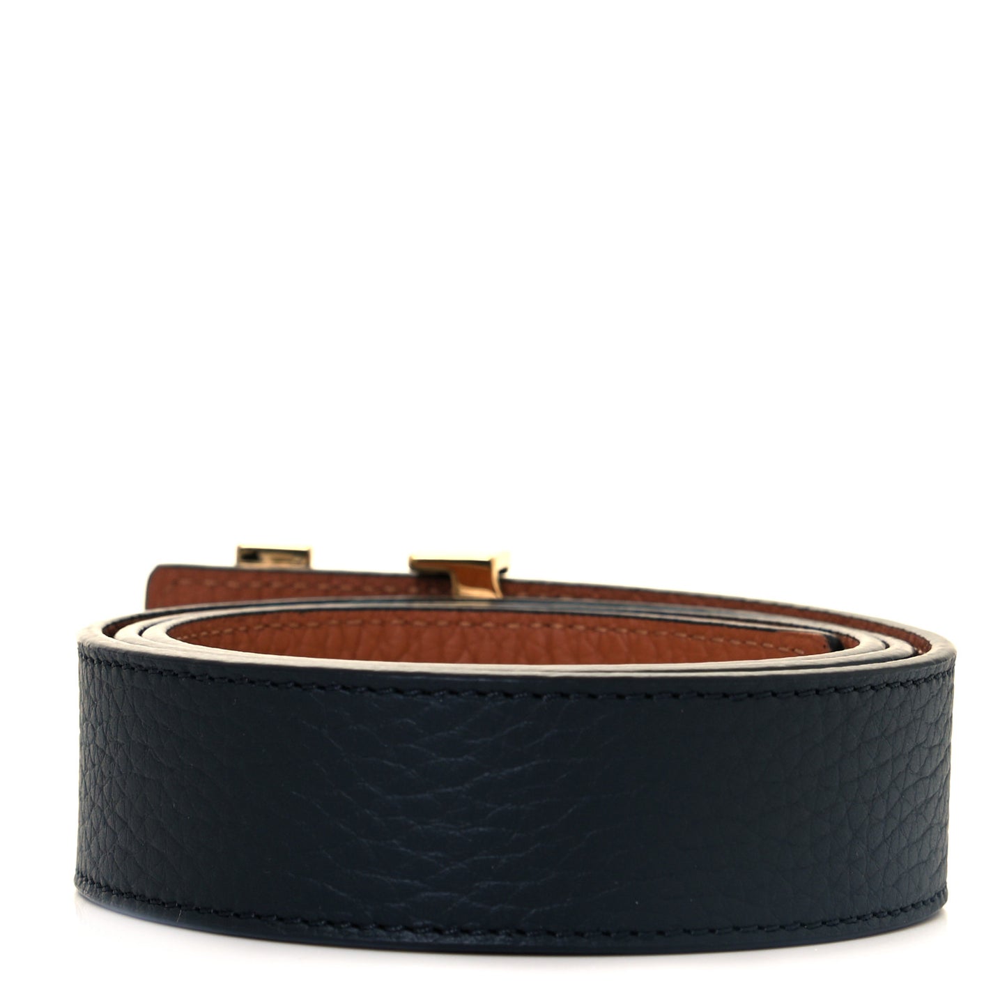 Taurillon Calfskin 30mm LV Initiales Reversible Belt 80 32 Black