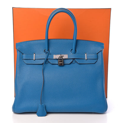 Hermes Togo Birkin 35 Bleu France 18 of 18