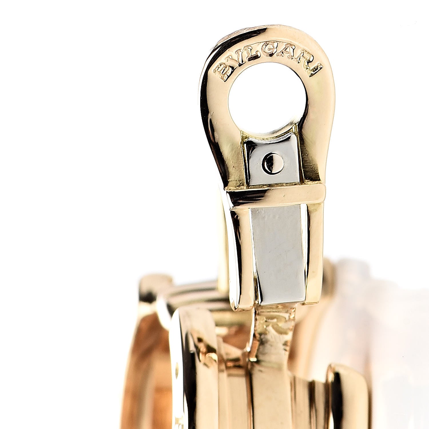 Bulgari 18K Yellow Gold B.Zero1 Hoop Earrings 5 of 6