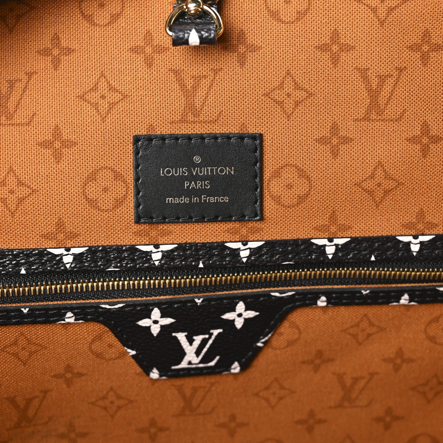 Louis Vuitton Monogram Giant Crafty Neverfull MM Creme Caramel 7 of 11