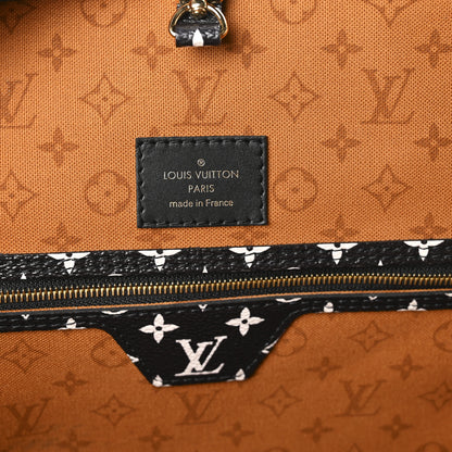 Louis Vuitton Monogram Giant Crafty Neverfull MM Creme Caramel 7 of 11