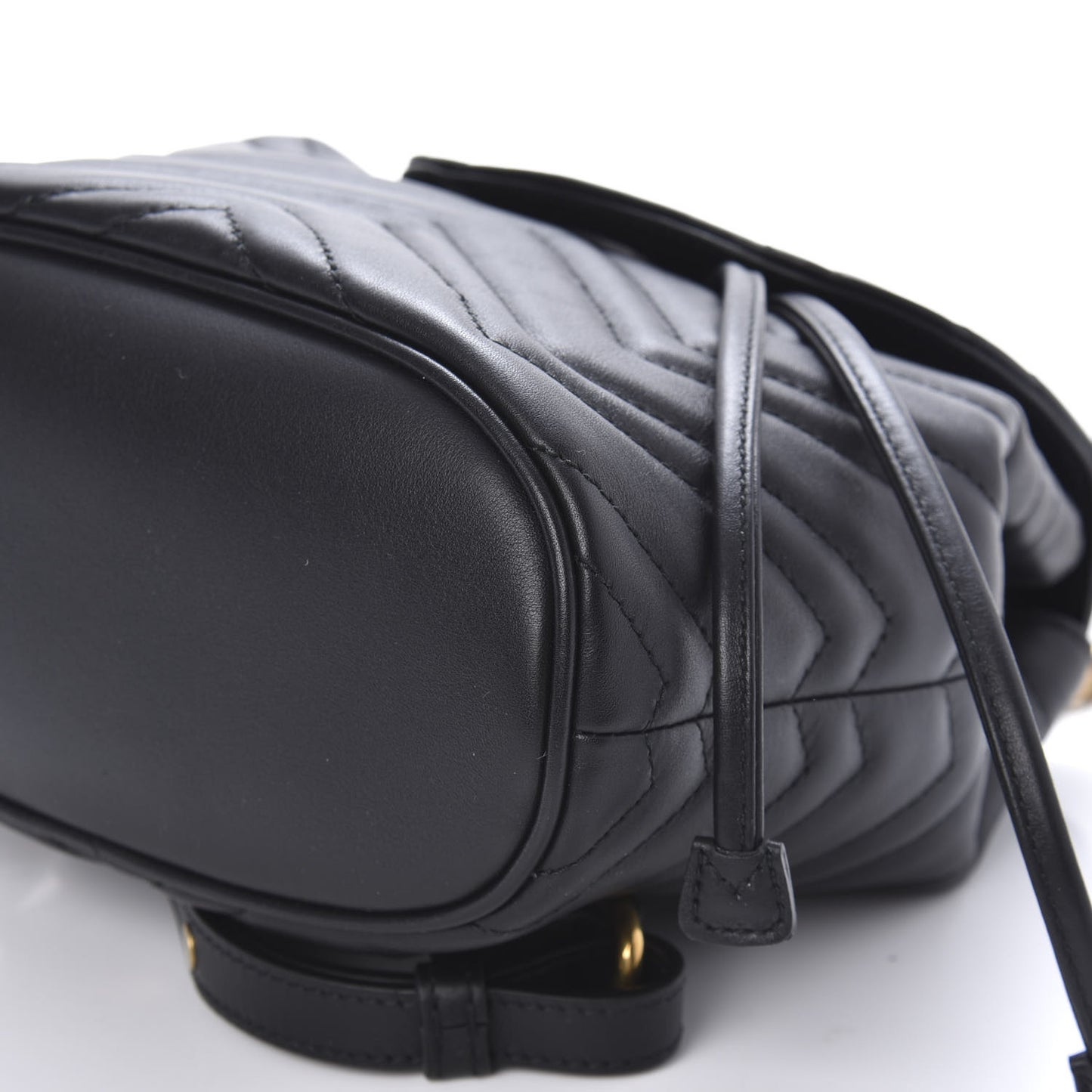 Calfskin Matelasse GG Marmont Flap Backpack Black