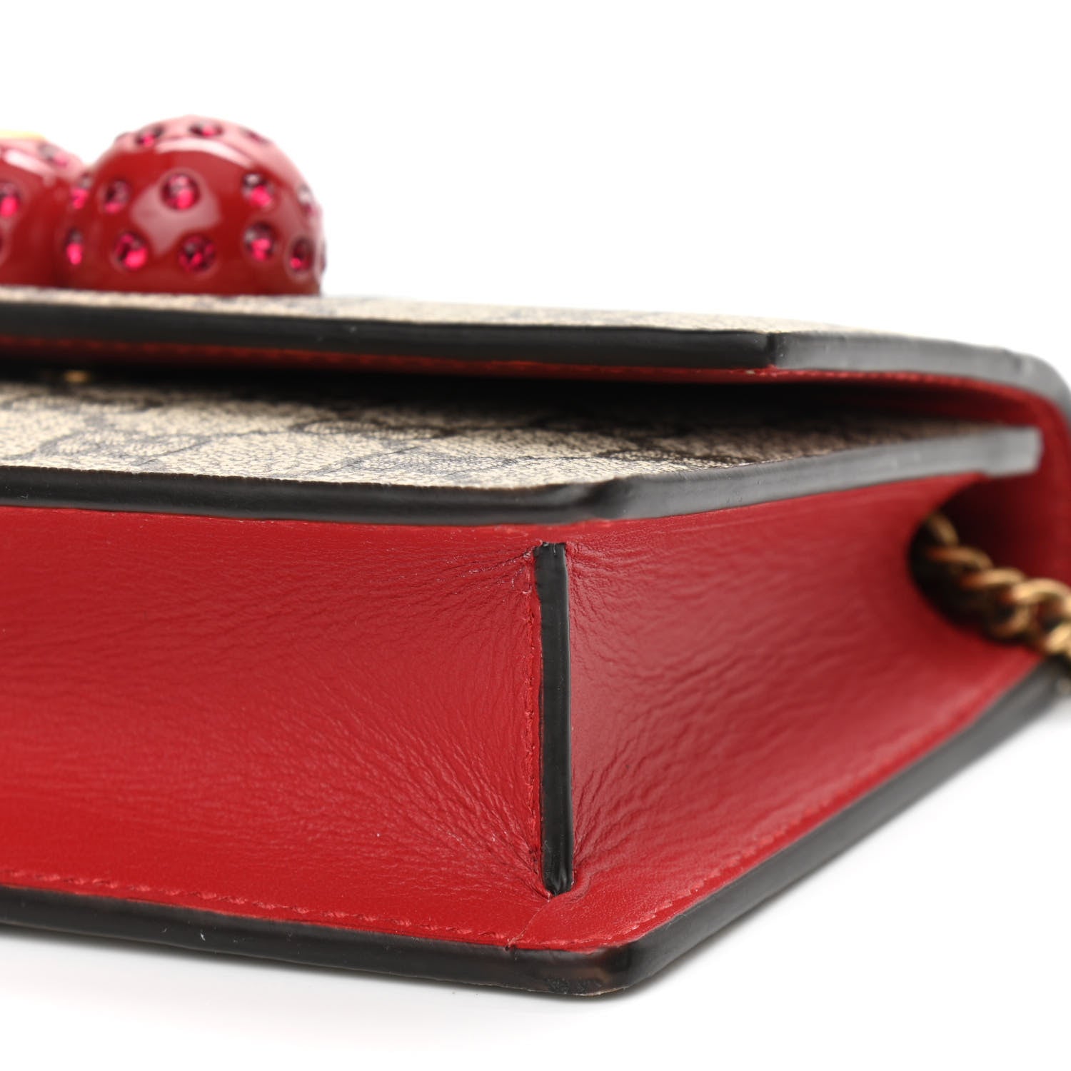 Gucci GG Supreme Monogram Mini Cherry Chain Bag 9 of 12