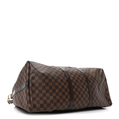 Louis Vuitton Damier Ebene Keepall Bandouliere 55 3 of 8