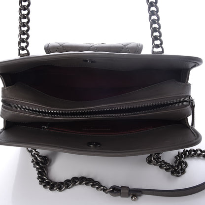 Chanel Calfskin Quilted Small Casual Riviera Zip Shoulder Bag Grey 5 of 8