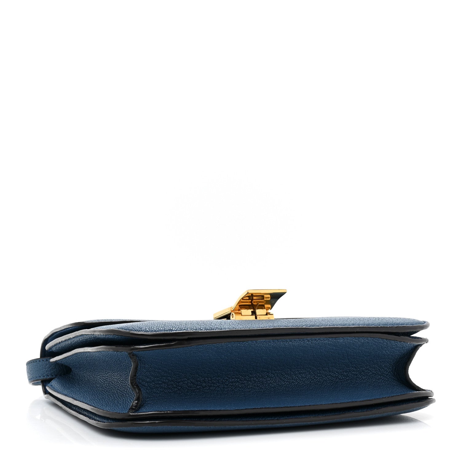 Celine Goatskin Medium Classic Box Flap Bag Deepsea 4 of 14