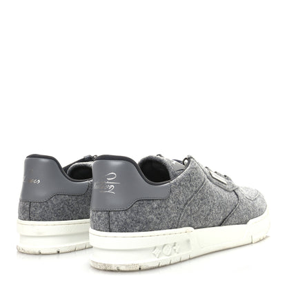 Louis Vuitton Wool Mens LV Trainer Sneakers 10 Grey 5 of 9
