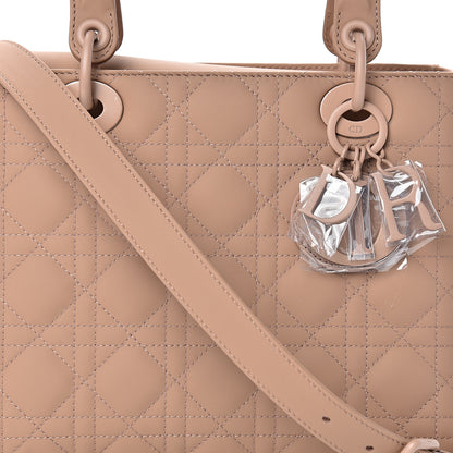 Christian Dior Ultra Matte Calfskin Cannage Medium Lady Dior Beige 7 of 12