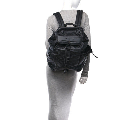 Louis Vuitton Calfskin Monogram Shadow Discovery Backpack Black 2 of 9
