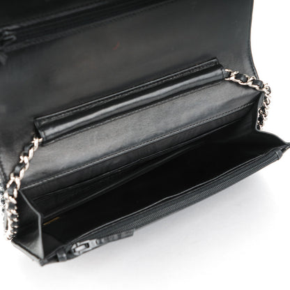 Chanel Caviar Timeless CC Wallet On Chain WOC Black 5 of 8