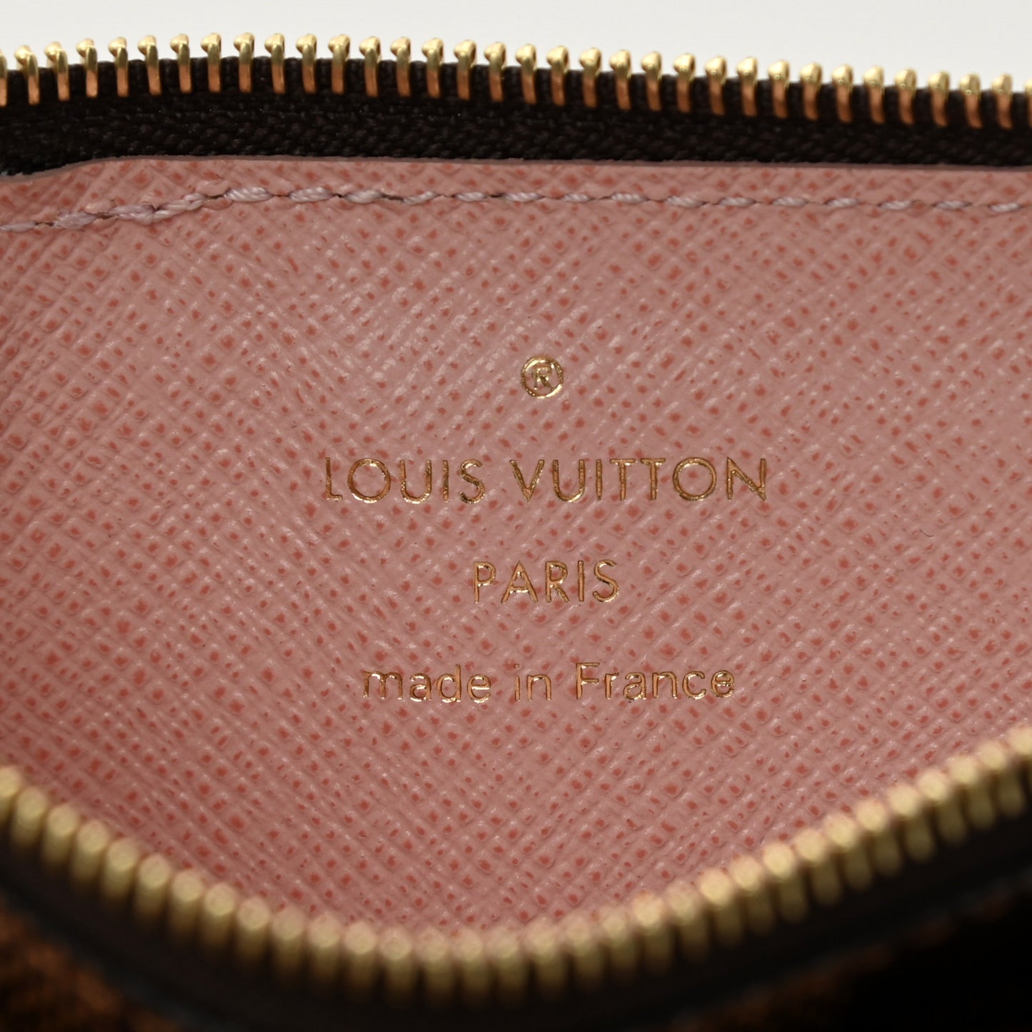 Damier Ebene Recto Verso Card Holder Rose Ballerine