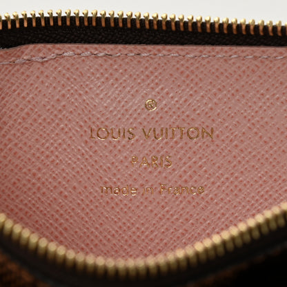 Louis Vuitton Damier Ebene Recto Verso Card Holder Rose Ballerine 6 of 6