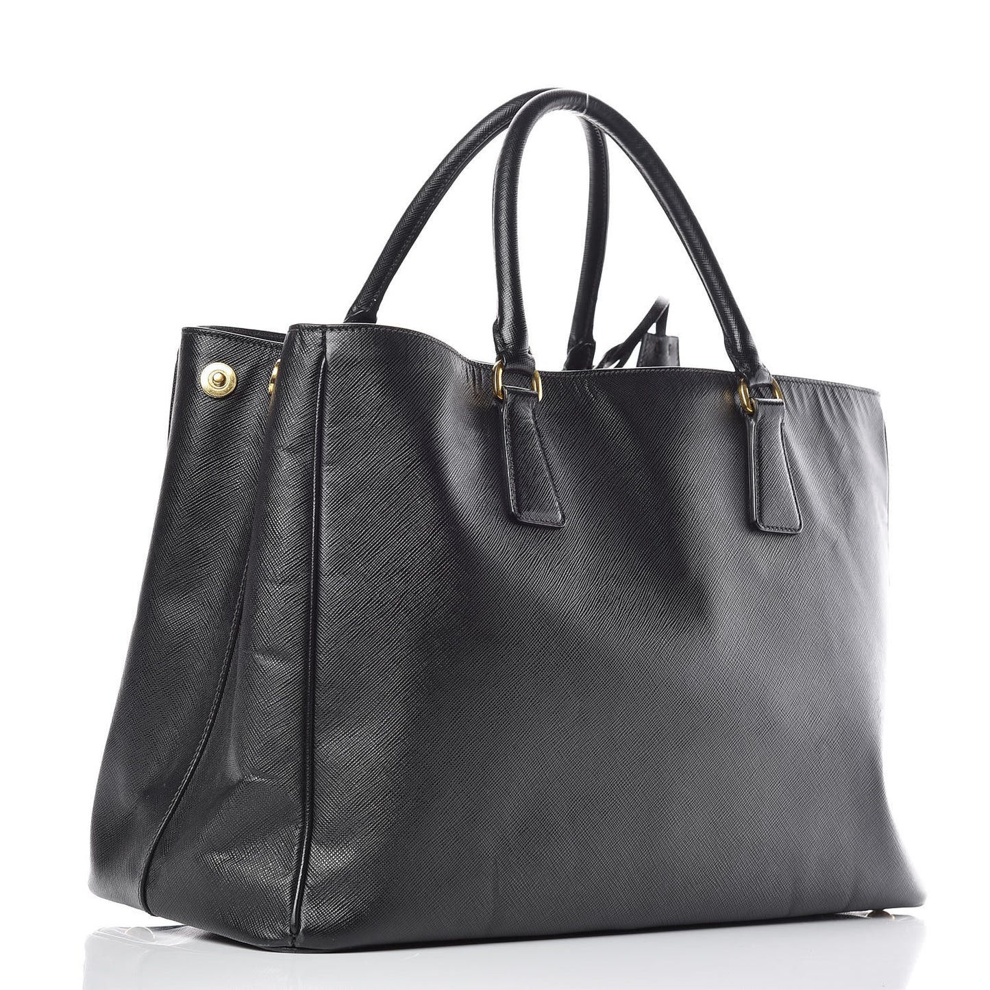 Saffiano Lux Large Tote Black