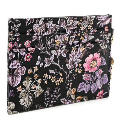 Christian Dior Calfskin Millefiori Printed Miss Dior Glycine Card Holder  Black 3 of 8