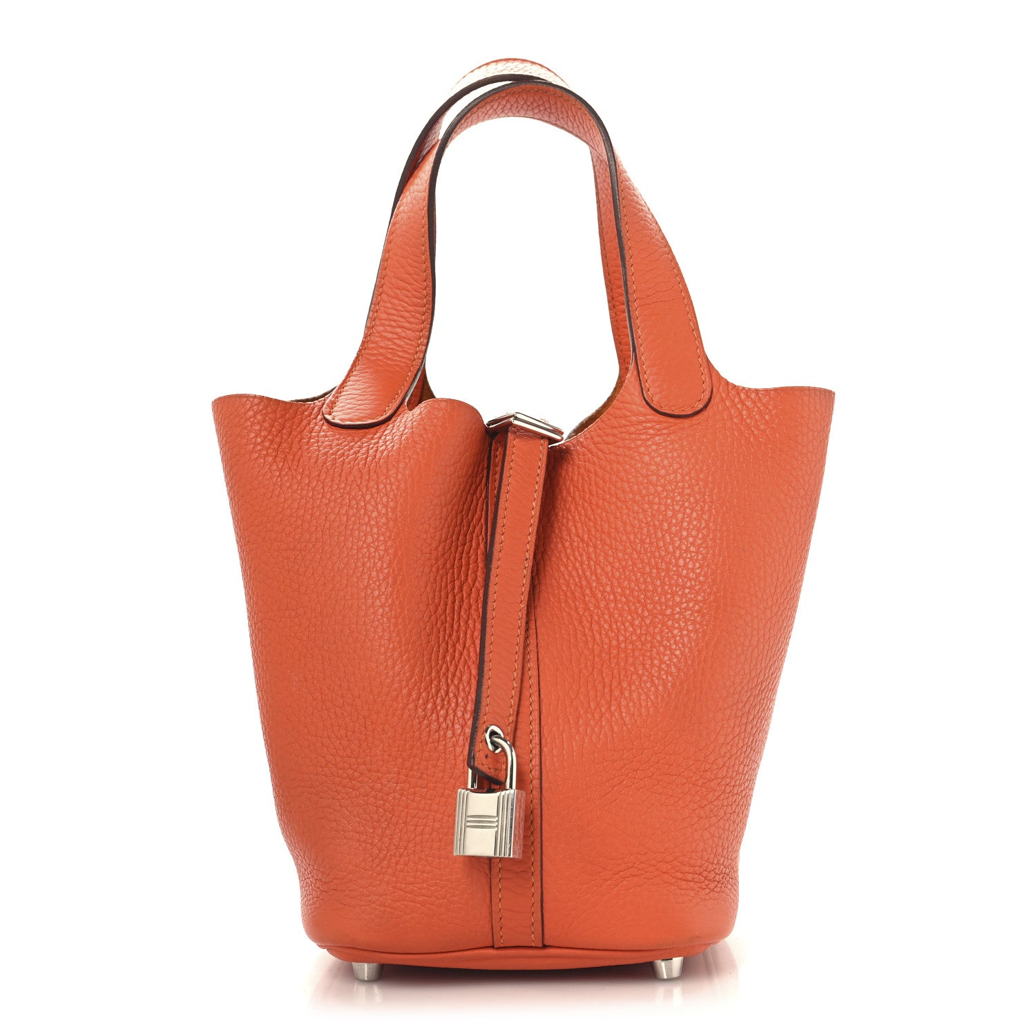 Hermes Taurillon Clemence Picotin Lock 18 PM Orange 1 of 15