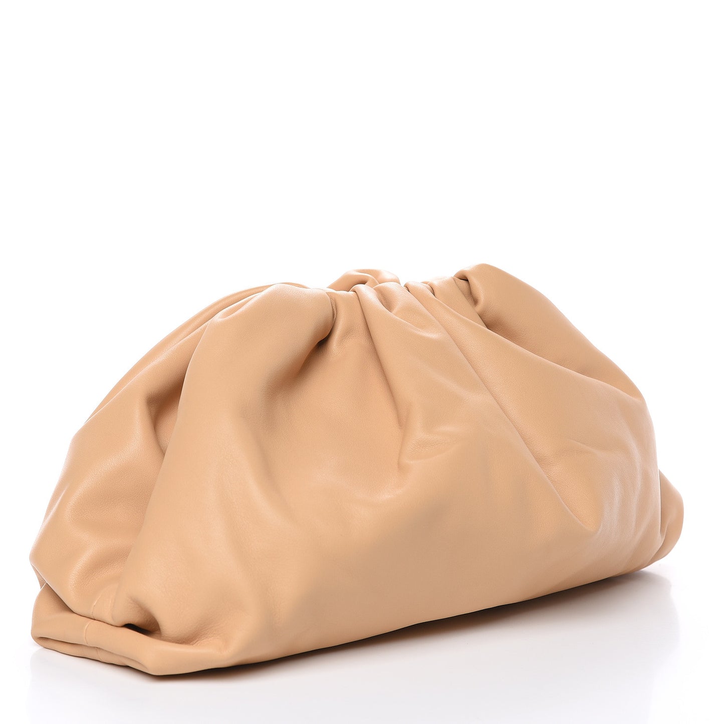 Smooth Butter Calf The Pouch Oversized Clutch Nude