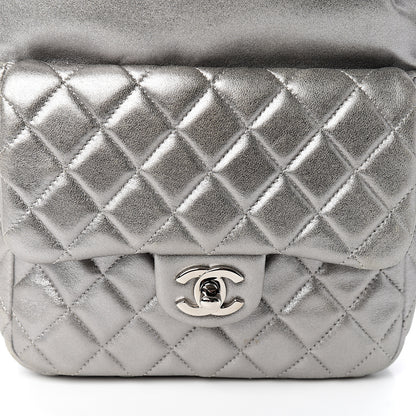 Chanel Metallic Lambskin Quilted Small In Seoul Backpack Silver 9 of 9