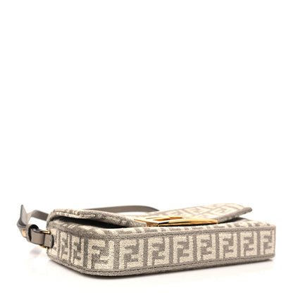 Fendi Chenille Vitello Micro FF Phone Baguette Tortora 4 of 11