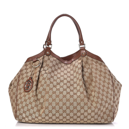 Gucci Monogram Large Sukey Tote Brown 1 of 7