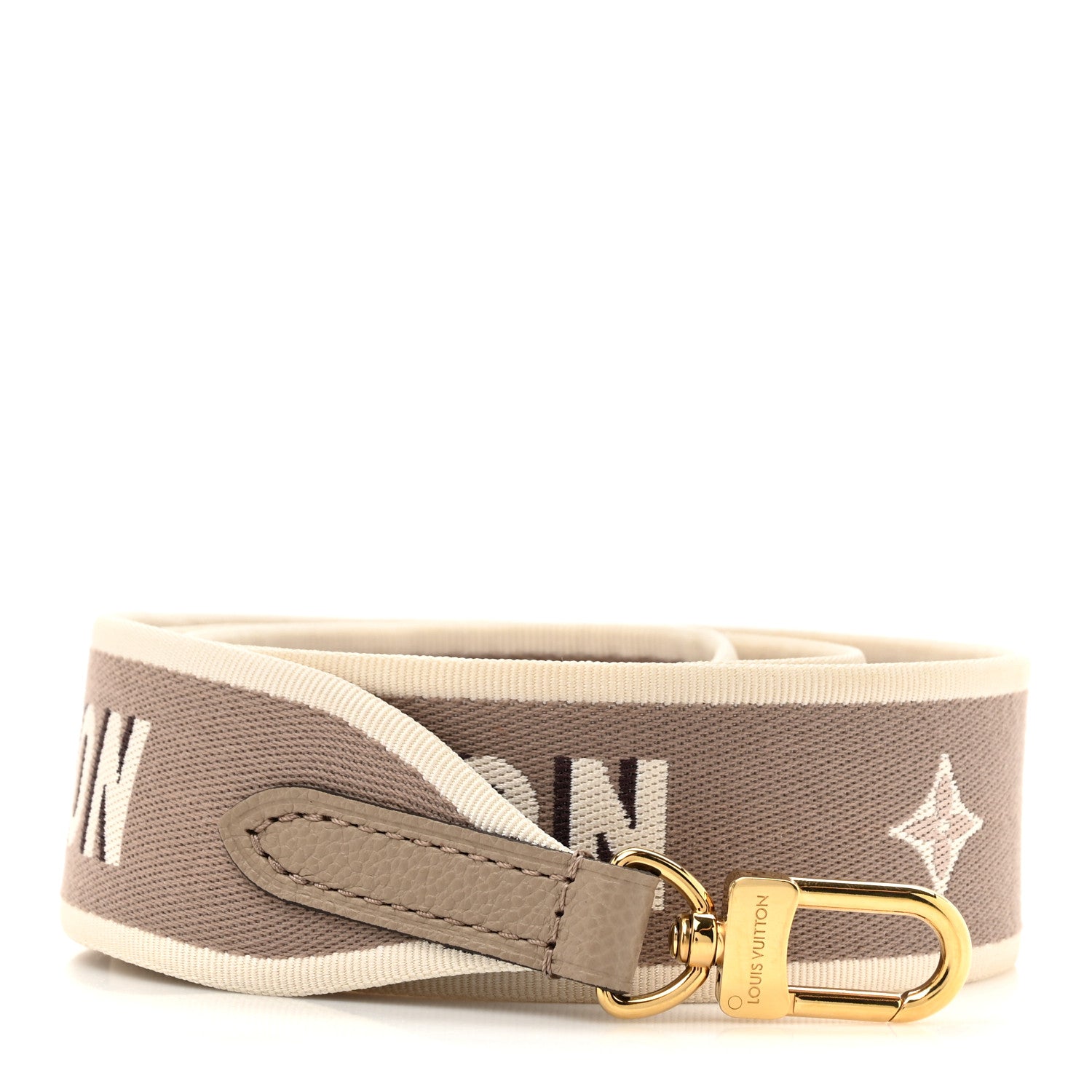 Louis Vuitton Jacquard Diane Shoulder Strap Tourterelle Creme 1 of 5