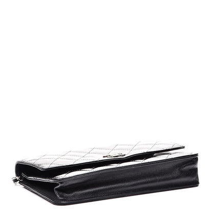 Chanel Patent Quilted Brilliant Wallet On Chain WOC Black 4 of 9