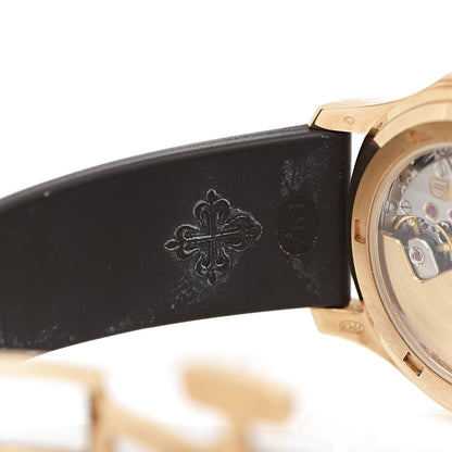 Patek Philippe 18K Rose Gold Rubber Diamond 35.6mm Aquanaut Automatic Watch Brown 5068 6 of 10