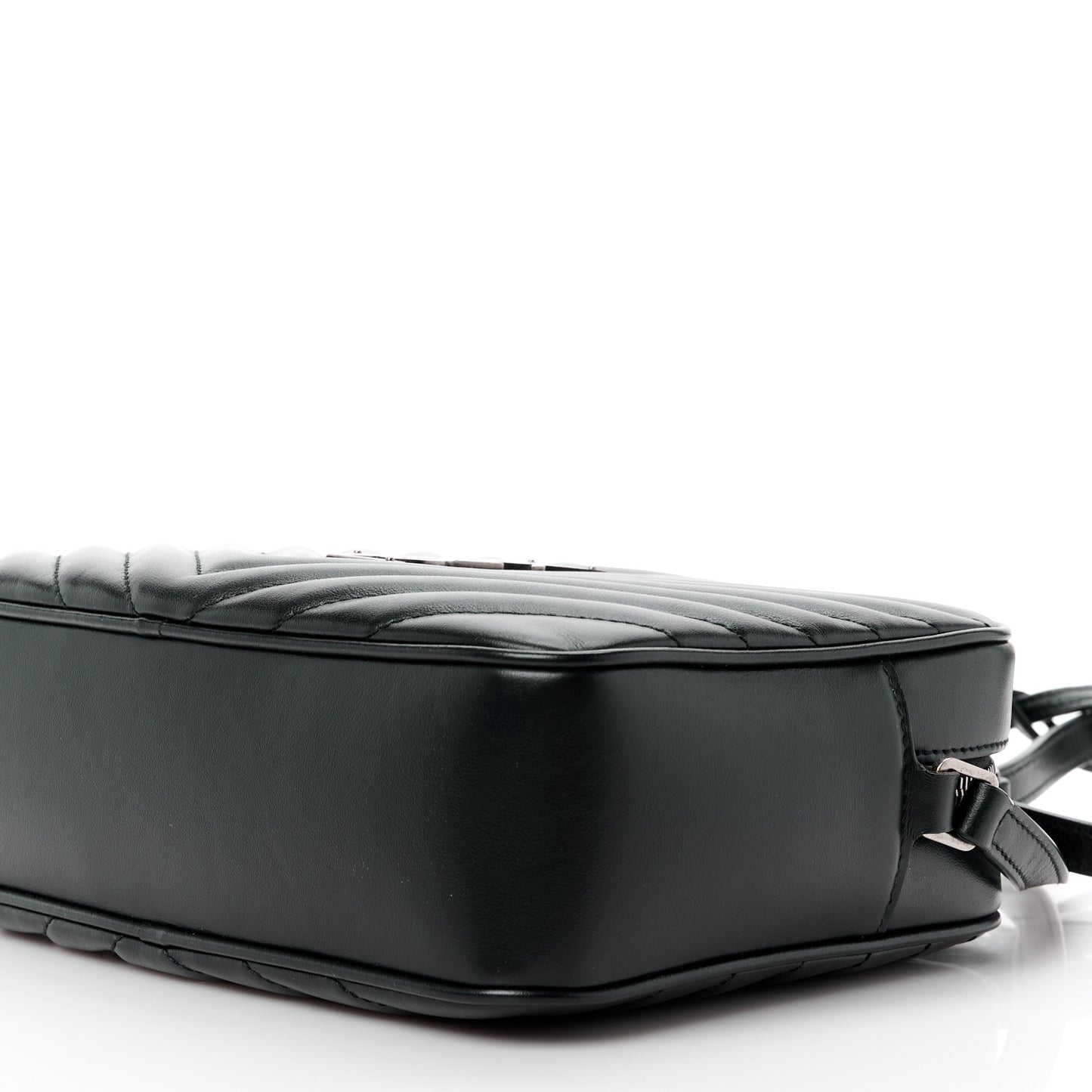 Calfskin Matelasse Monogram Lou Camera Bag Black