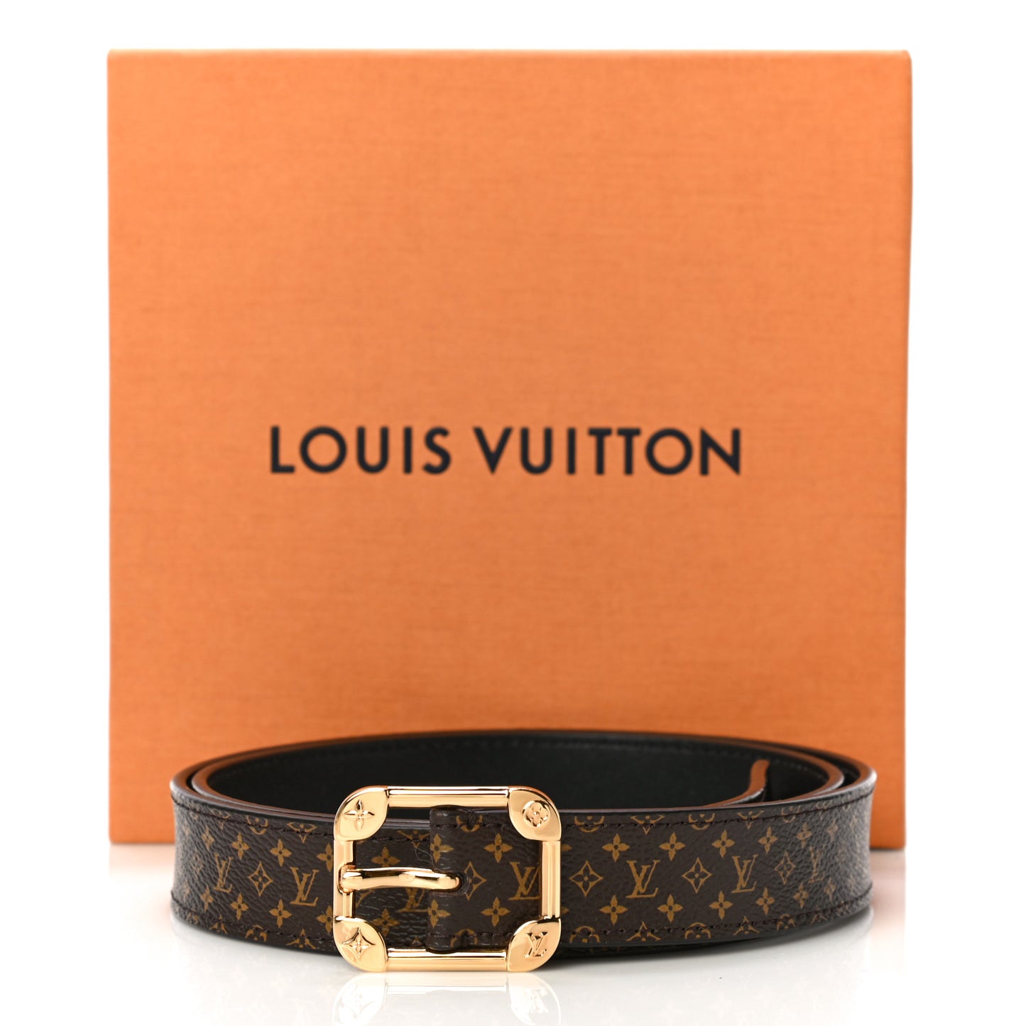 Monogram 25mm LV Malletier Belt 85 34