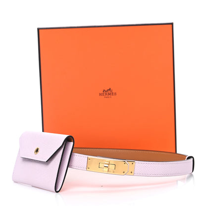 Hermes Epsom Kelly Pocket Belt Mauve Pale 6 of 6