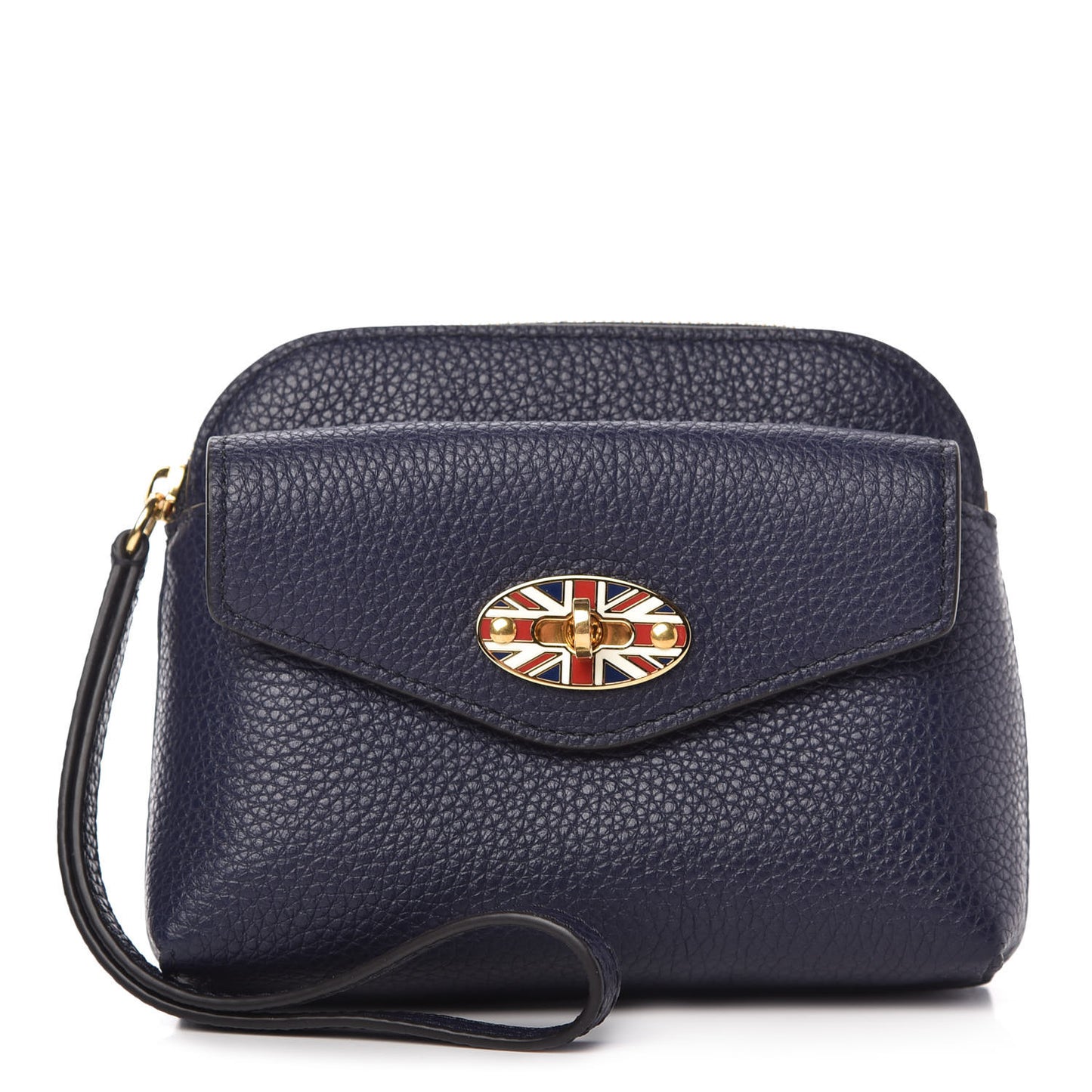 Small Classic Grain Union Jack Darley Coin Pouch Oxford Blue