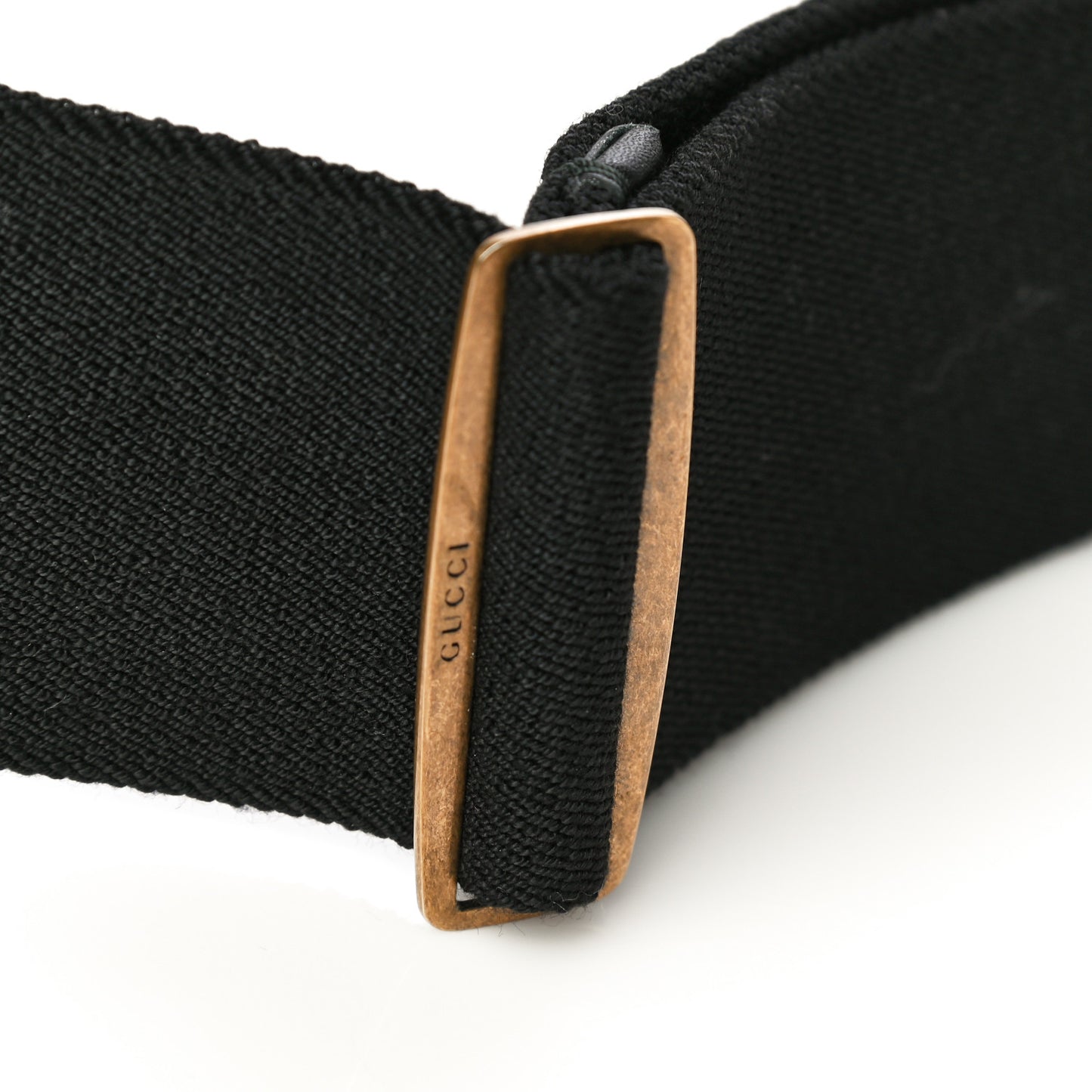 Elastic Crystal Embellished Plexiglass GG Marmont Belt 90 36 Black