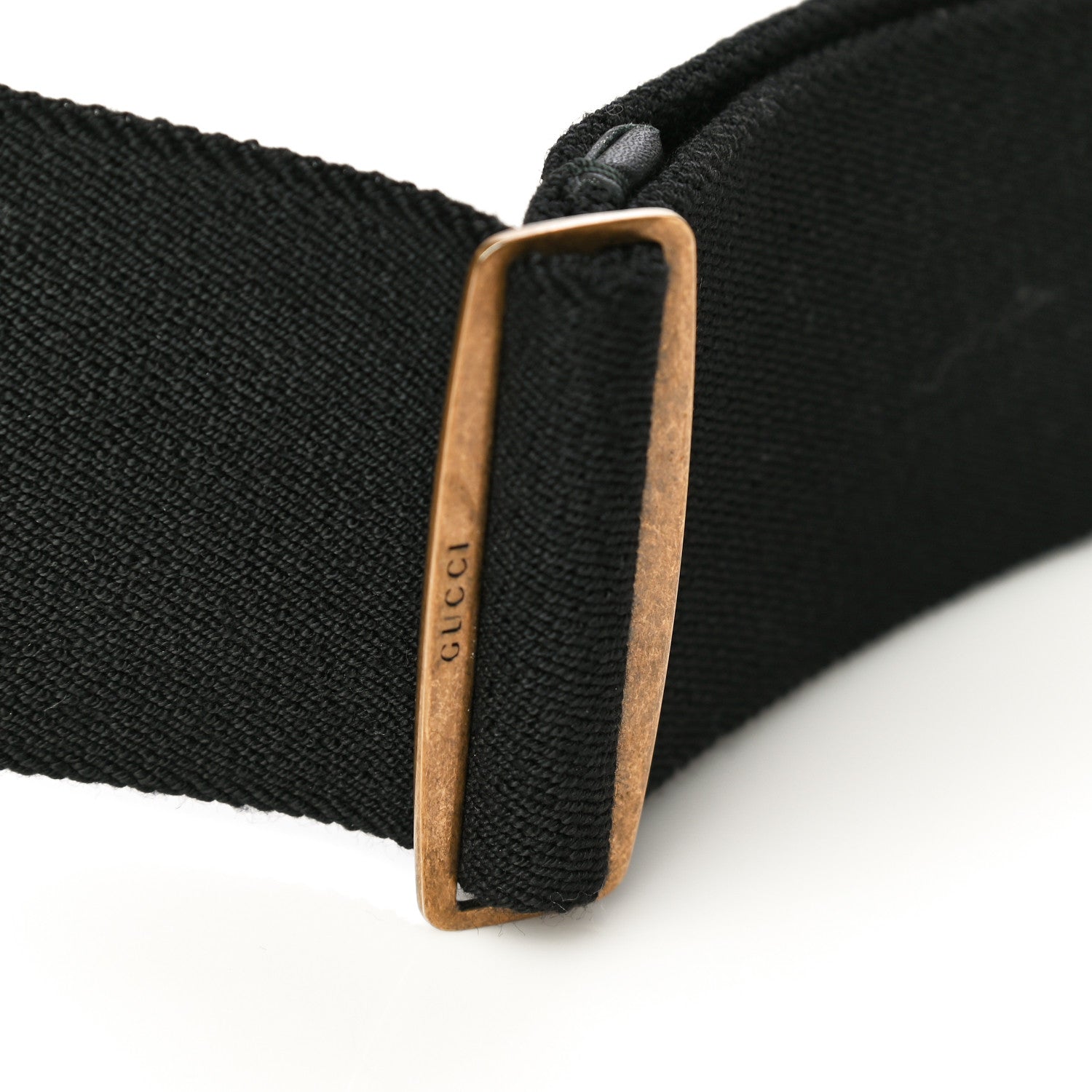 Gucci Elastic Crystal Embellished Plexiglass GG Marmont Belt 90 36 Black 6 of 6