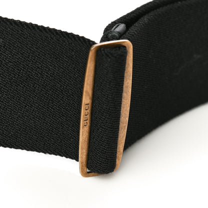 Gucci Elastic Crystal Embellished Plexiglass GG Marmont Belt 90 36 Black 6 of 6