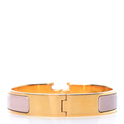 Hermes Enamel Narrow Clic Clac H Bracelet PM Marron Glace 3 of 6