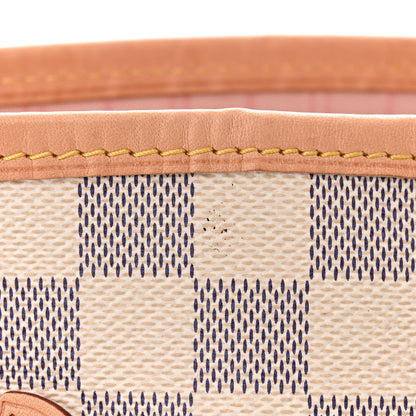 Louis Vuitton Damier Azur Neo Neverfull MM Rose Ballerine 12 of 13