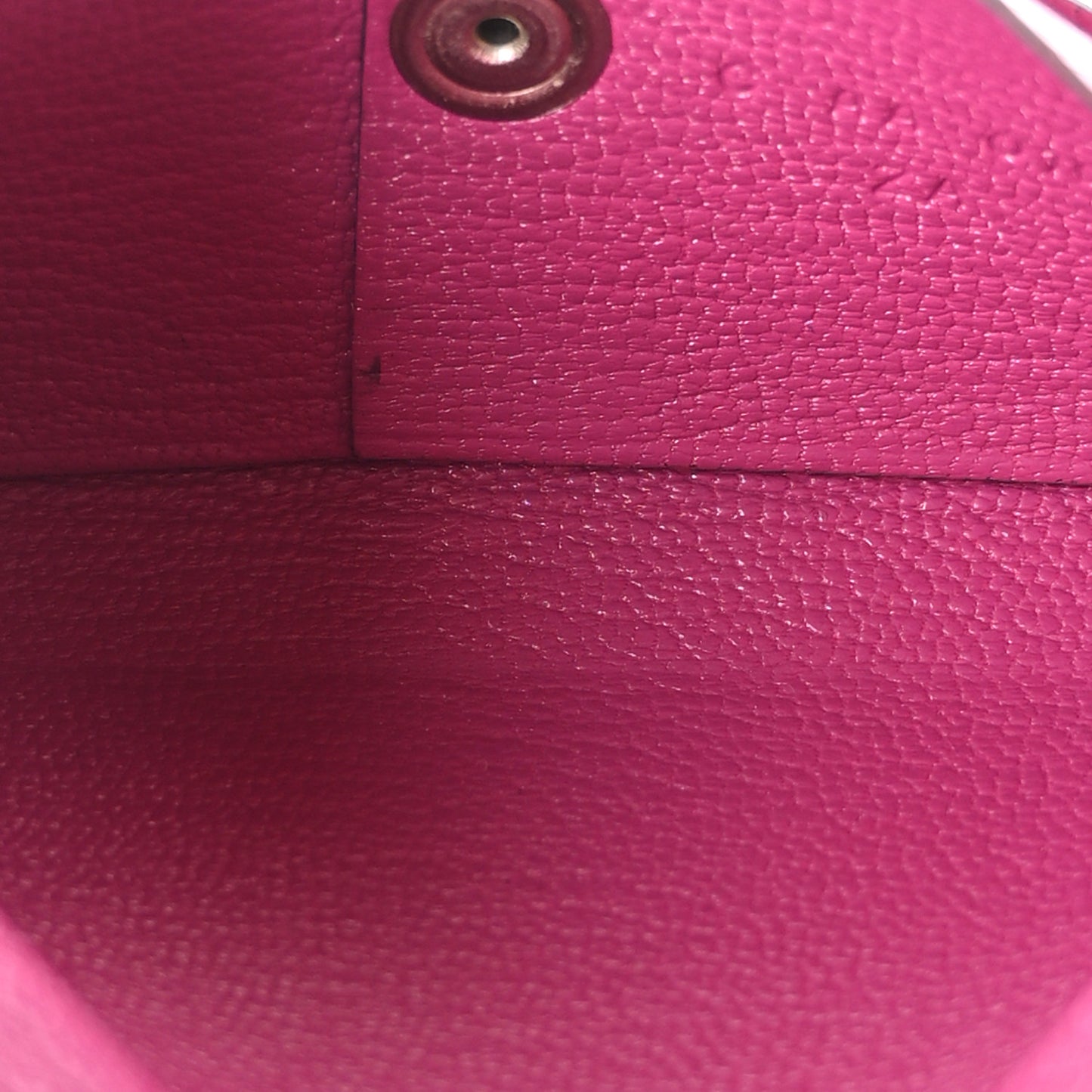 Chevre Chamkila Calvi Card Case Rose Pourpre