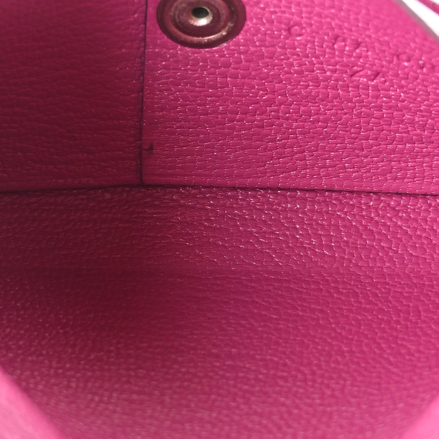 Hermes Chevre Chamkila Calvi Card Case Rose Pourpre 5 of 9