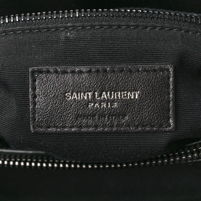 Saint Laurent Calfskin Y Quilted Monogram Monochrome Medium Loulou Chain Satchel Black 7 of 12