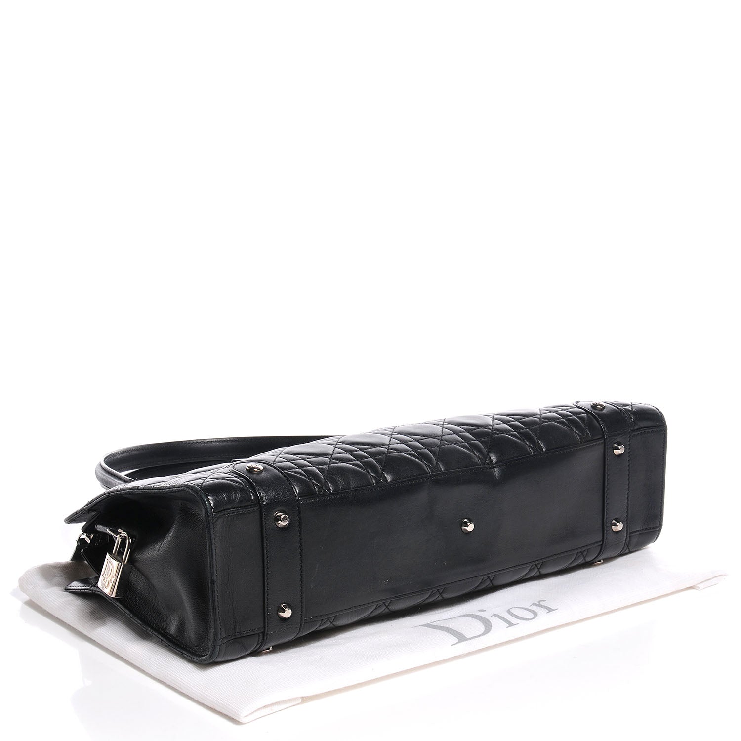 Christian Dior Lambskin Cannage Soft Lady Dior East West Black 4 of 7