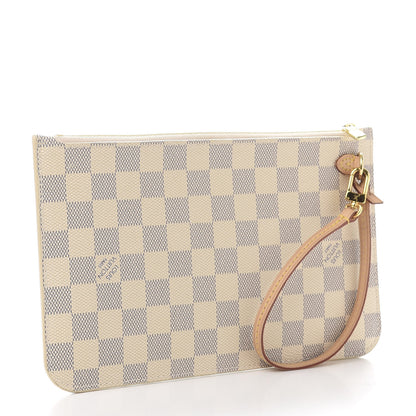 Louis Vuitton Damier Azur Neverfull MM GM Pochette 3 of 7