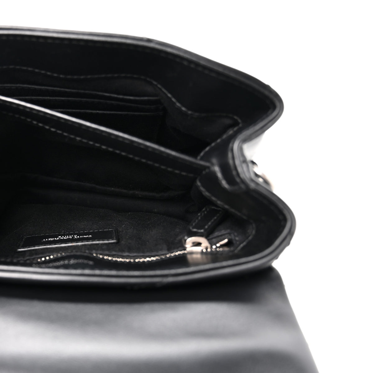 Saint Laurent Calfskin Y Quilted Monogram Toy Loulou Crossbody Bag Black 6 of 14