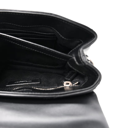 Saint Laurent Calfskin Y Quilted Monogram Toy Loulou Crossbody Bag Black 6 of 14