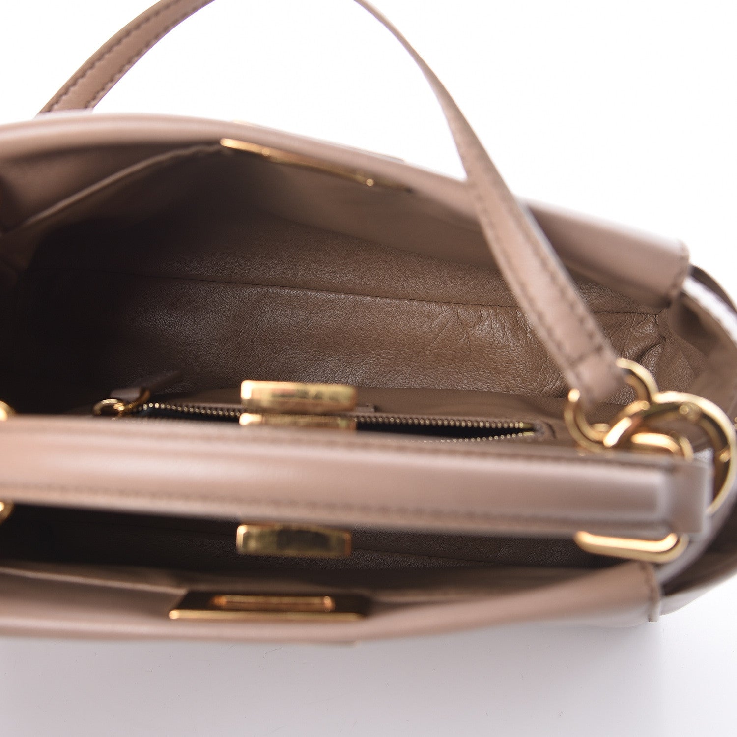 Fendi Nappa Mini Peekaboo Iconic Satchel Ratmusquet 6 of 11