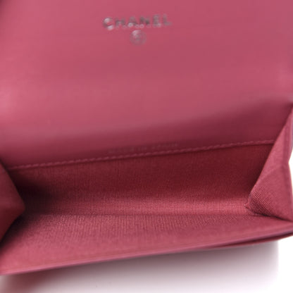 Chanel Lambskin Quilted Boy Card Holder Wallet Pink 5 of 8
