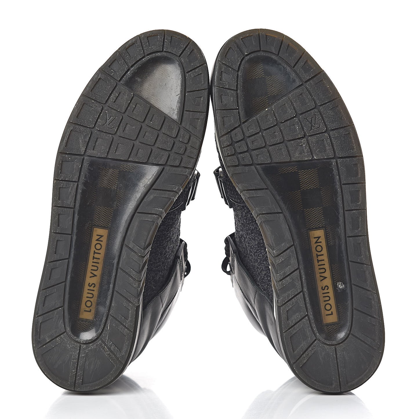 Damier Canvas Calfskin Trailblazer Sneaker Boots 8.5