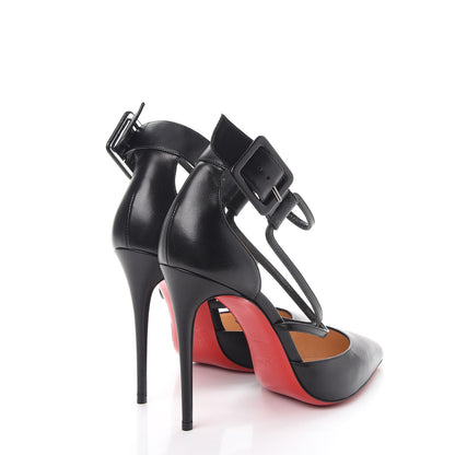 Christian Louboutin Shiny Nappa Suzanna 100 Pumps 38 Black 4 of 7