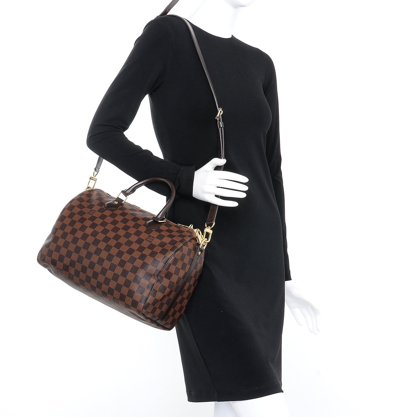 Damier Ebene Speedy Bandouliere 30