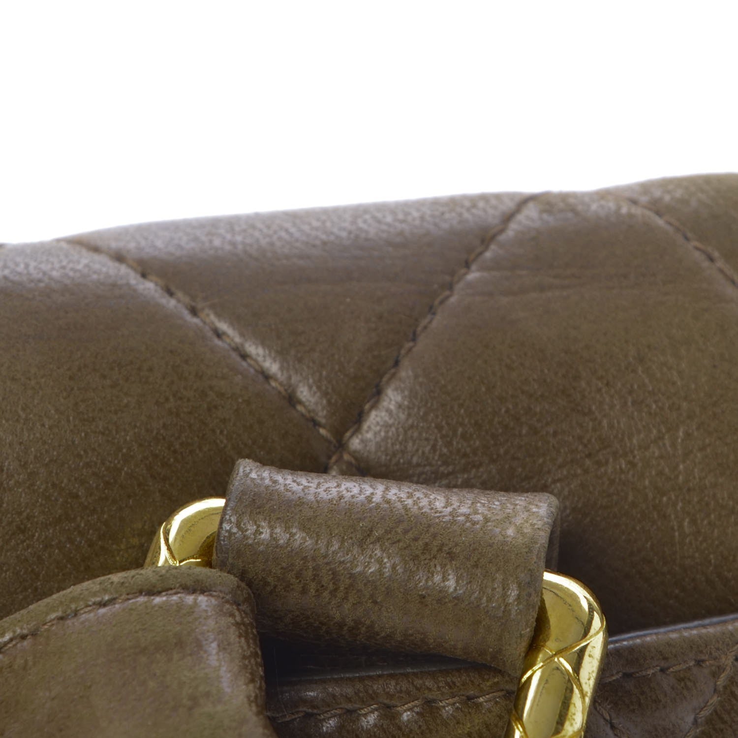 Chanel Lambskin Quilted Flap Shoulder Bag Green 9 of 19