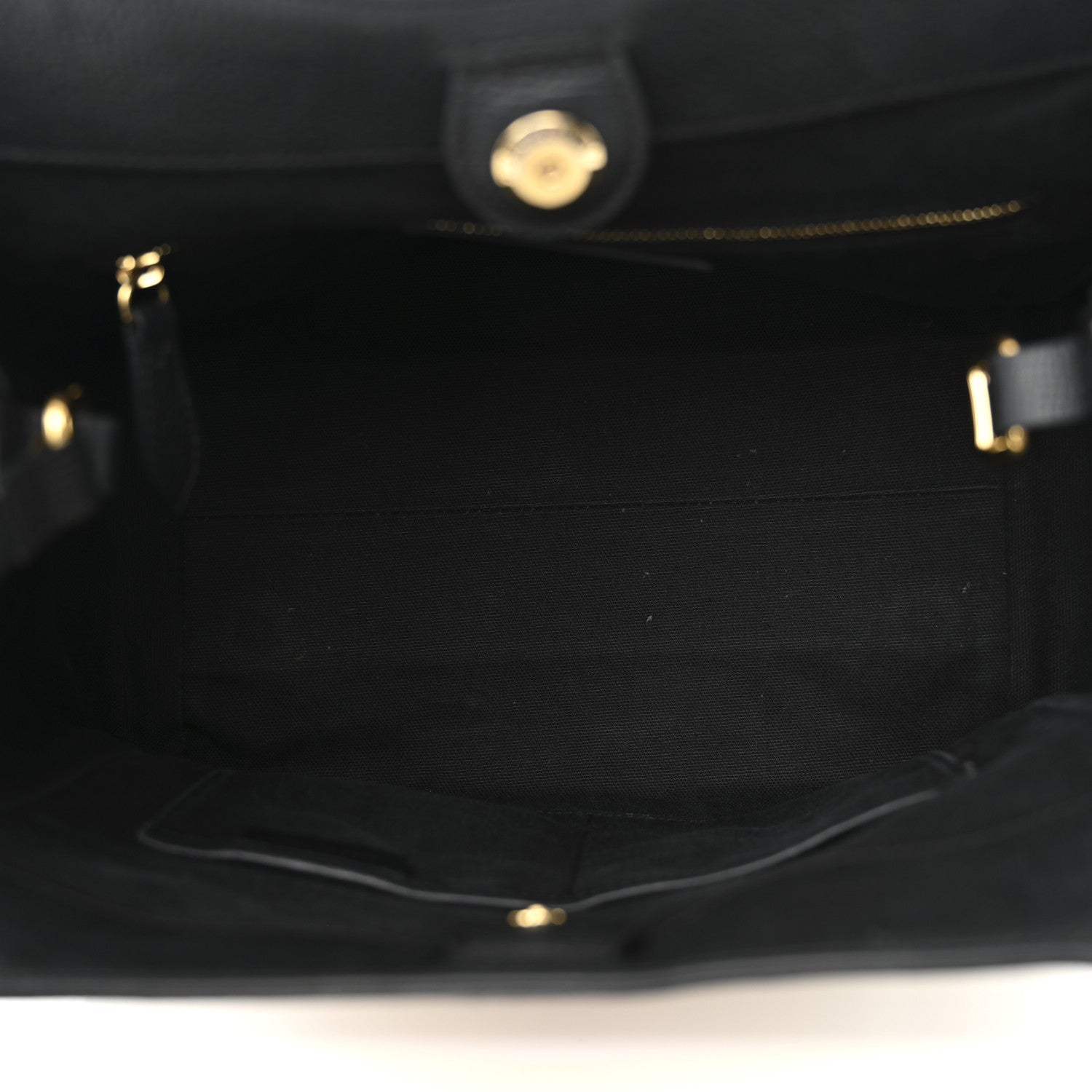 Burberry Grainy Calfskin House Check Small Canterbury Tote Black