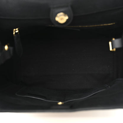 Burberry Grainy Calfskin House Check Small Canterbury Tote Black 5 of 15